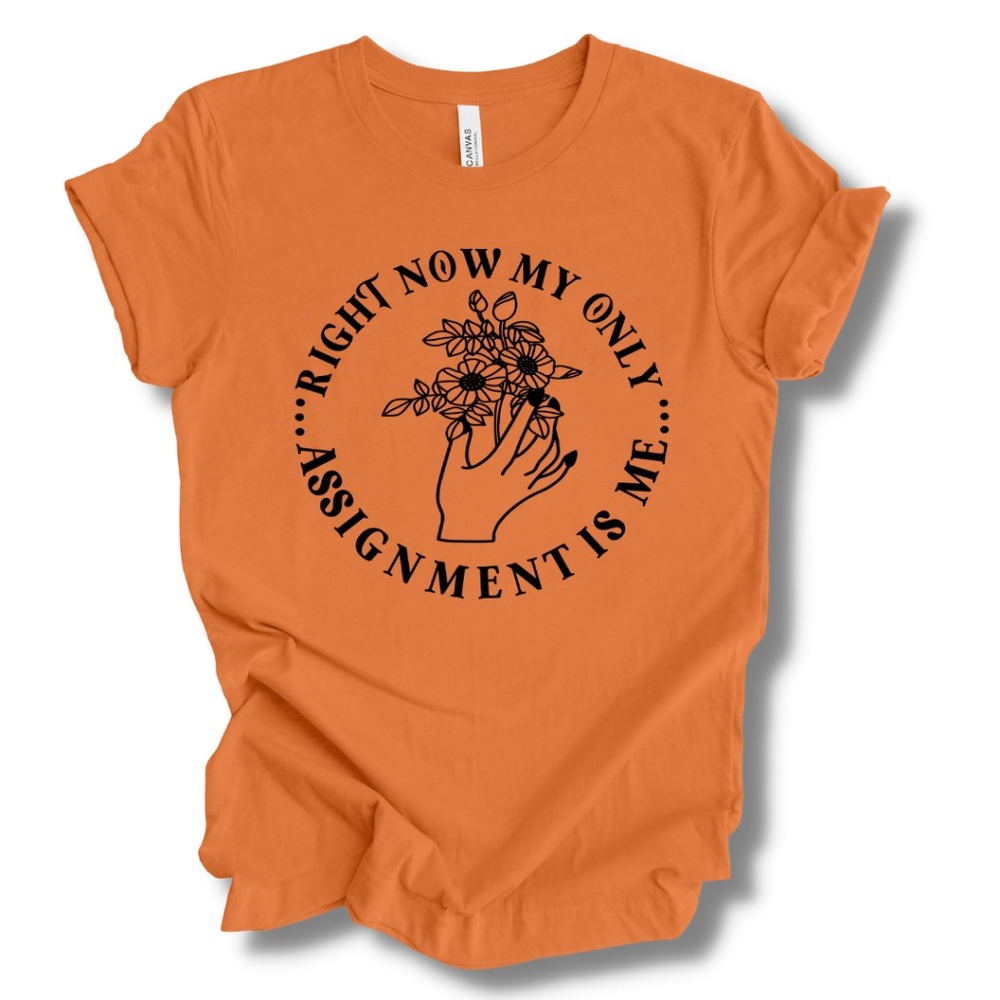 "Right Now My Only Assignment Is Me " Tee - Picture 4 of 5